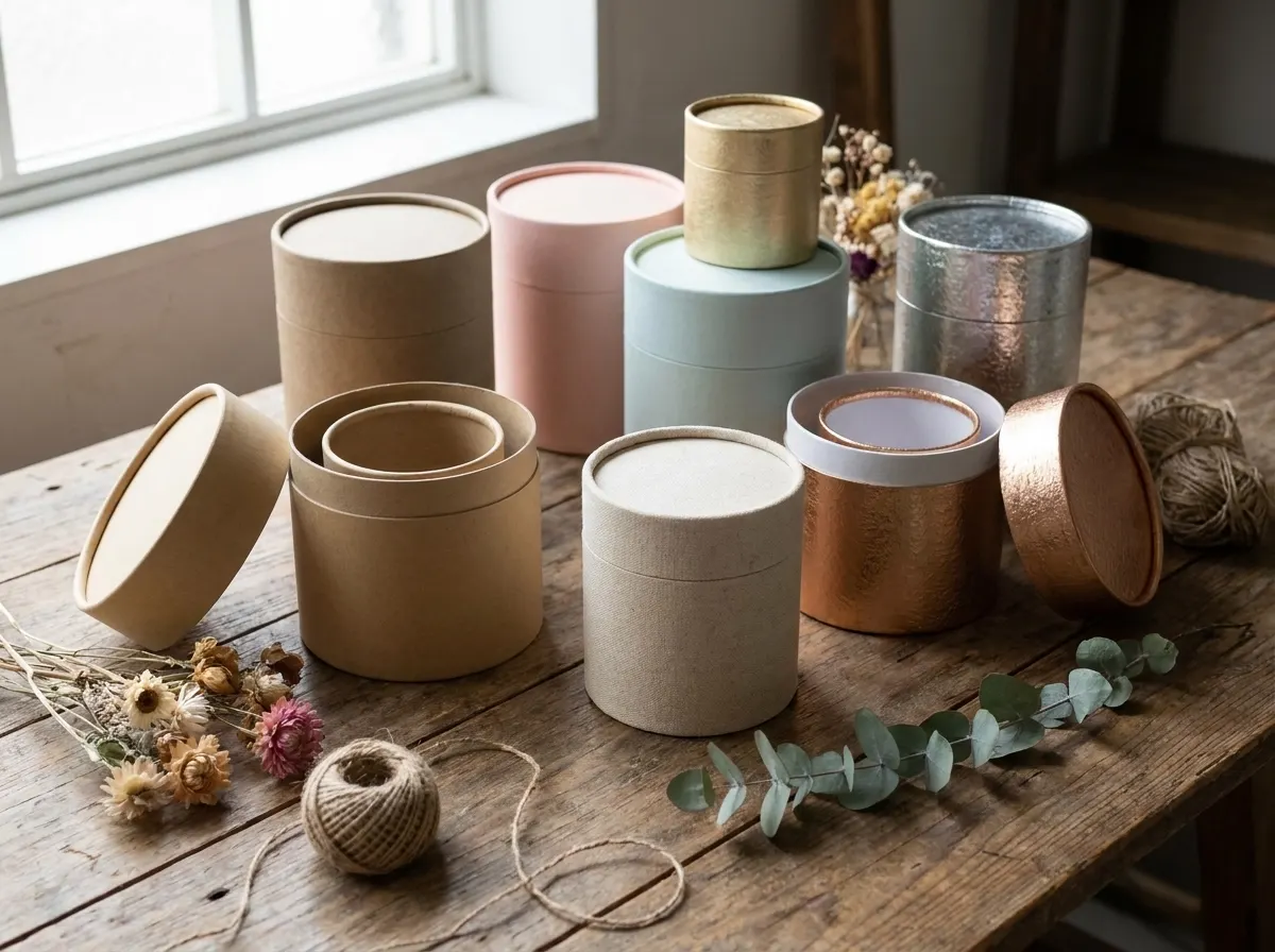 La Puissance de l’Emballage de Luxe avec les Boîtes Cadeaux Cylindriques en Carton